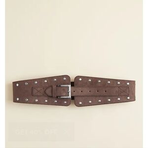 🆕️🍁🍂1X BROWN STUDDED BUCKLE WAIST BELT🍂🍁